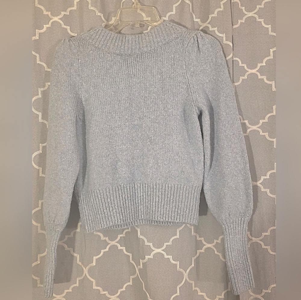 Anthropologie Soft Blue Turtleneck Sweater